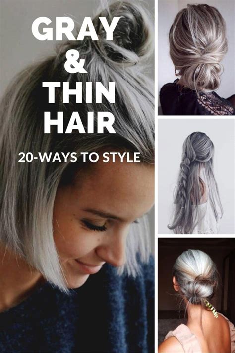 Top 20 Hairstyles For Thin Gray Hair 2021 Stylendesigns