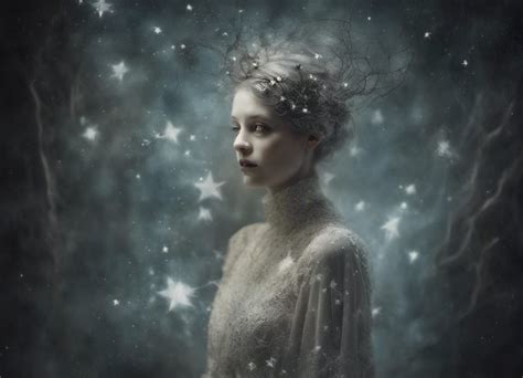 An Ethereal Woman Made Out Of Stars And Shadows By Anne Bachelier By
