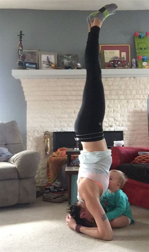 Breastfeeding My 10 Month Old While Doing A Headstand Supermom