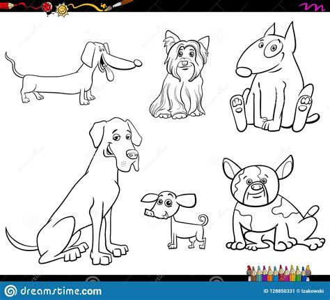 Cartoon Purebred Dachshund Dog Coloring Page 264532601