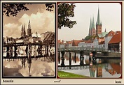 Lübeck - damals und heute Foto & Bild | deutschland, europe, schleswig ...