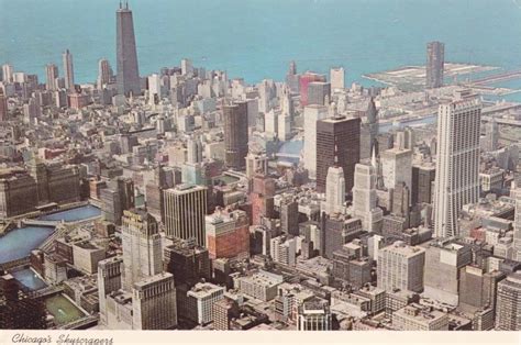 Chuckmans Collection Chicago Postcards Volume 08 Postcard Chicago Panorama Of Skyline