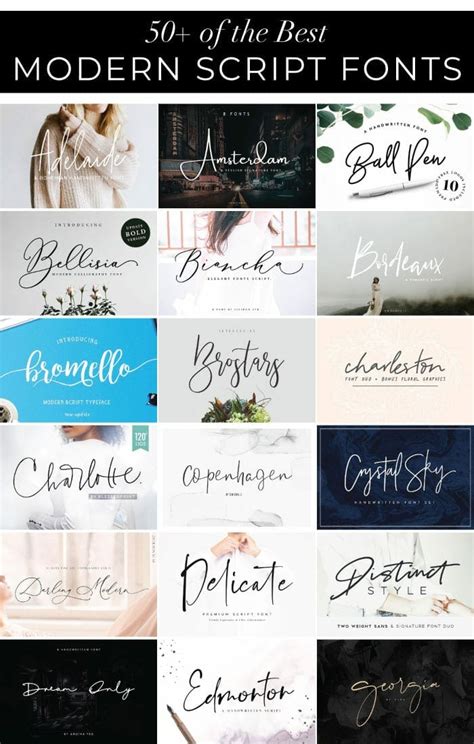 50 Of The Best Modern Script Fonts You Need To Have