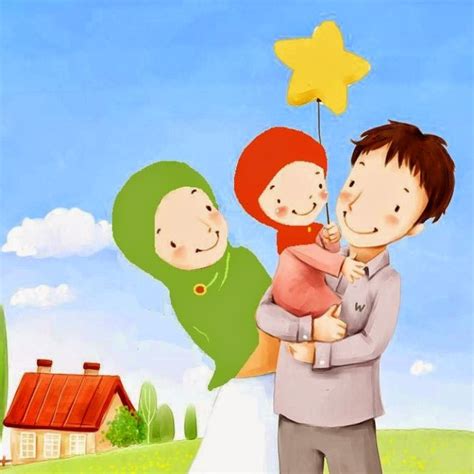 38 Gambar Ayah Ibu Anak Kartun Panya Gambar