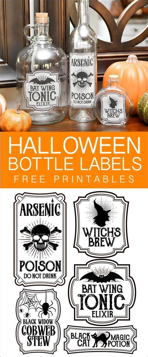 Halloween Bottle Labels Free Printables Potions Labels Halloween