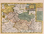 Historic Map : Germany, Vol 2:108- Das Stifft Merseburg, 1740 Atlas ...