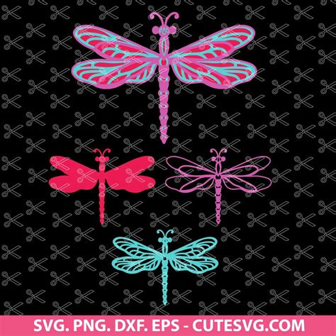 Dragonfly SVG File Dragonfly Clipart 3D Dragonfly SVG