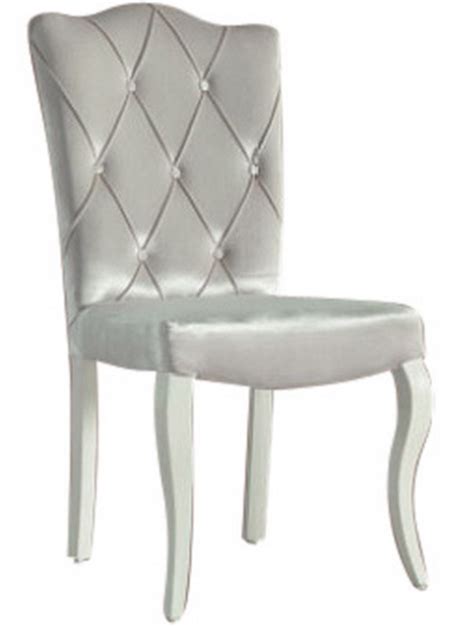 53,5 cm cadre en bois de chêne couleur: Chaise de salle à manger design velvet beige capitonnée GALBE