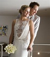 Kim Clijsters and Brian Lynch Wed - Polka Dot Bride
