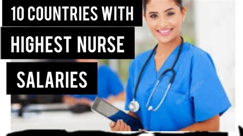 10 Countries With Highest Salaries For Nurses 2021 Youtube