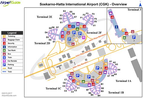 Jakarta Soekarno Hatta International Cgk Airport Terminal Map