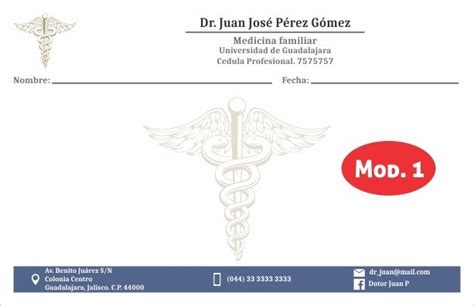 1000 Recetas Medicas Recetarios Medicos Media Carta A Color 79000