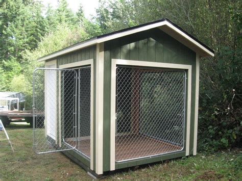 8x12 K9 Kennel With 4x8 Dog House And 8x8 Kennel Built To Etsy Dog