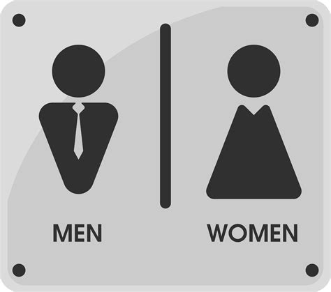 Men And Women Toilet Icon Themes That Looks Simple And Modern Vector Illustration