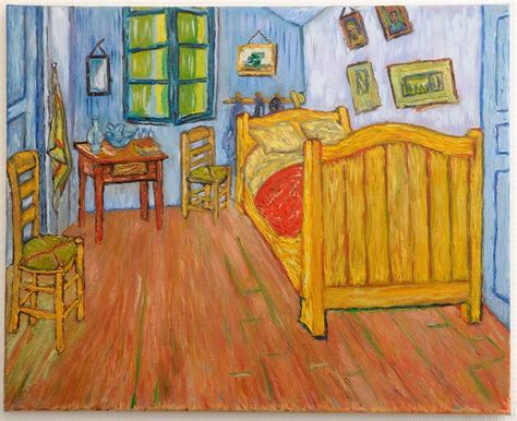 Dans la paisible chambre de vincent à arles, se cachent les traces concrètes de sa frénésie créatrice et 4 cartes d'identité sur van gogh 4 cartes sur van gogh: Peinture: La Chambre de Van Gogh à Arles version 1. Peinte ...