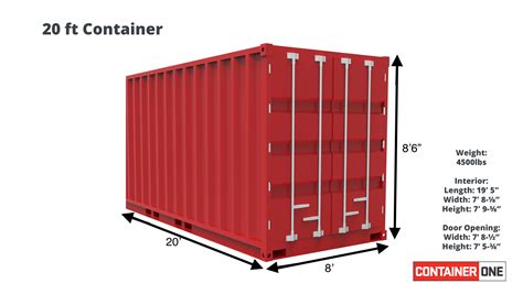 Material Handling Tn 20 Cargo Worthy Shipping Container 20ft Storage