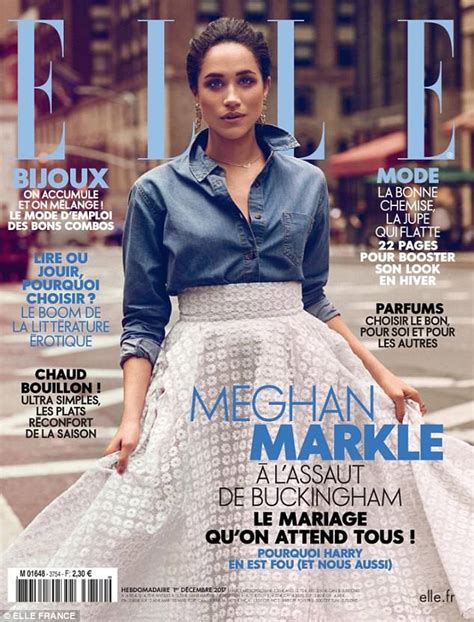 Meghan Markle Is The Picture Of Elegance In Elle France Daily Mail Online