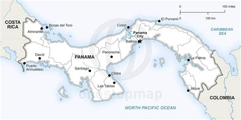 Political Map Of Panama