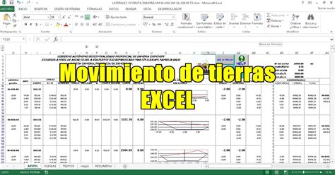 🥇 Plantilla Excel Para Movimiento De Tierras Calculo De Área