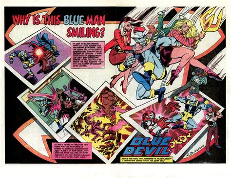 Dc Comics Of The 1980s 1984 Blue Devil Preview From Dc Sampler 2