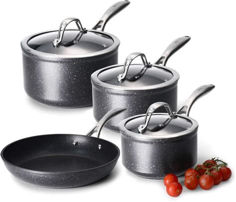Procook Professional Granite Non Stick Cookware Set Piece Induction Pans With Ceramic