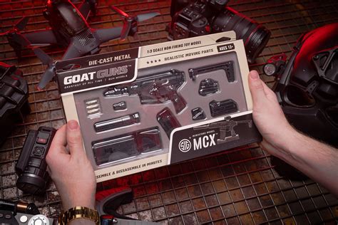 Buy Goats Miniature Sig Mcx Model In Black 13 Scale Diecast Metal