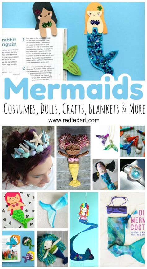 Diy Mermaid Craft Ideas Red Ted Art Make Crafting With Kids Easy And Fun