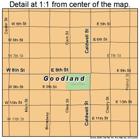 Goodland Kansas Street Map 2026875