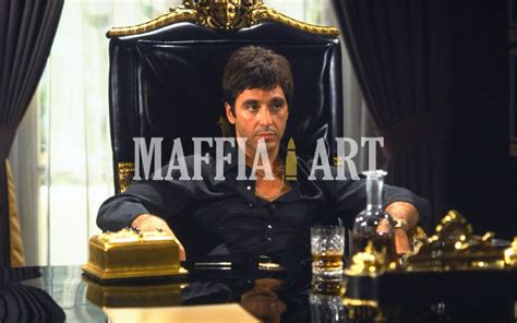 Scarface Tony Montana Chair Maffia Art