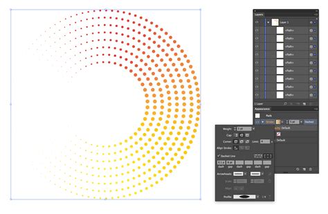 Shapes Create Dotted Circles In Illustrator Graphic Design Stack