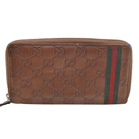 Gucci Long Wallet Brown Leather Ref107764 Joli Closet