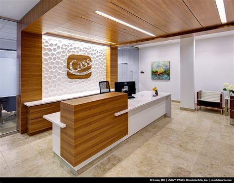 Reception Cash Counter Back Wall Design