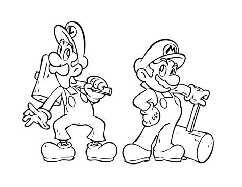 Coloring pages for mario bros (video games) ➜ tons of free drawings to color. Super Mario Bros coloring pages