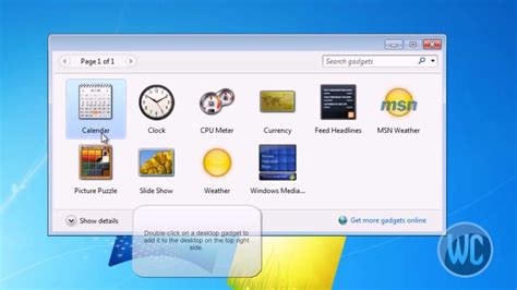 Windows 7 Using Desktop Gadgets Youtube