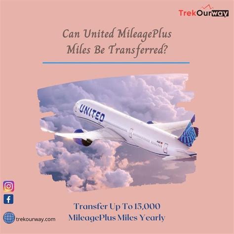 United Airlines Allows The Transfer Of Mileageplus Miles To Another