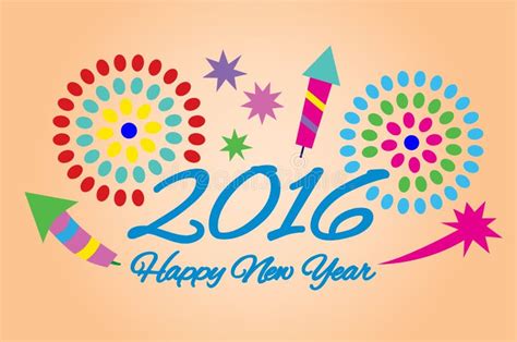 Happy New Year 2016 Stock Vector Illustration Of Celebration 64439145