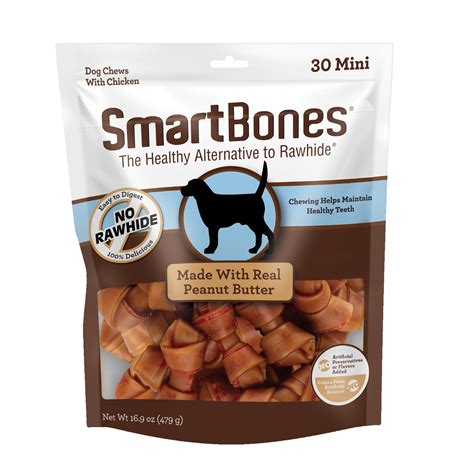 Smartbones Mini Bones Chicken And Peanut Butter No Rawhide Dog Chews 16