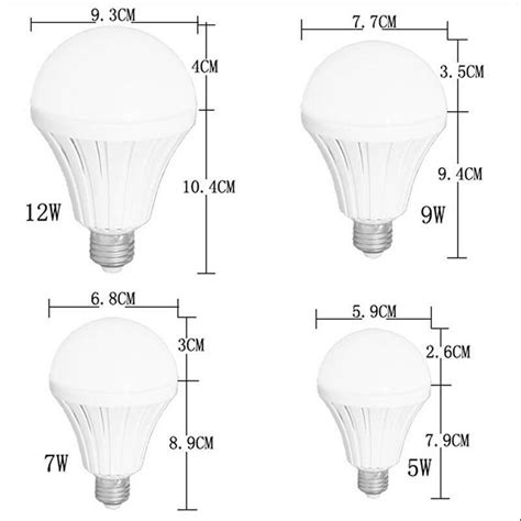 Led Smart Bulb E27 5w 7w 9w 12w 220v Light Lighting Lamp Emergency