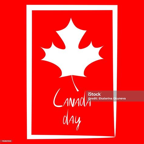 Canada Day Vector Illustration Happy Canada Day Holiday Invitation