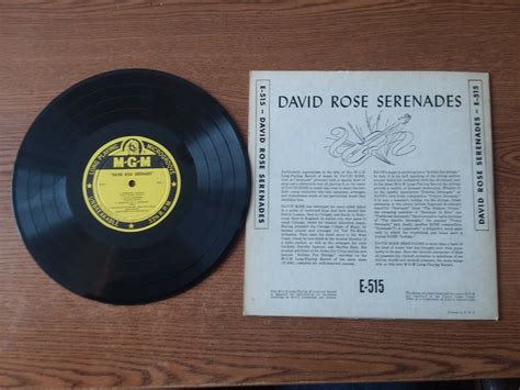 1949 Exc Rare David Rose And His Orchestra Serenades E 515 Lp33 Auction Details