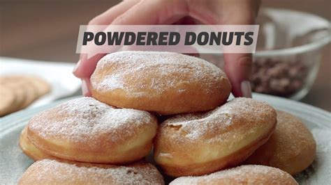 Classic Powdered Donut Recipe Youtube