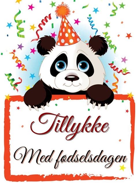 Fødselsdag Panda Fødselsdag Fødselsdagshilsener Tillykke