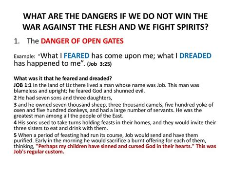 Spiritual Warfare Lesson 1