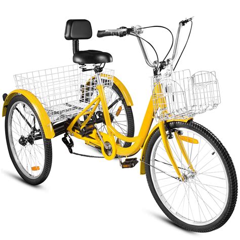 Vevor Adult Tricycle Speed Cruise Bike 20 Tricycle Adult