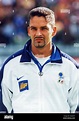Roberto Baggio con el equipo nacional de fútbol italiano Fotografía de ...