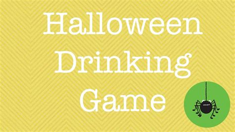 This Is Halloween Drinking Game Halloween Spirit Youtube