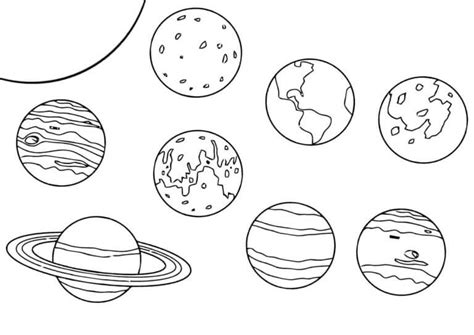 The Solar System Includes Eight Major And Five Dwarf Planets Coloring