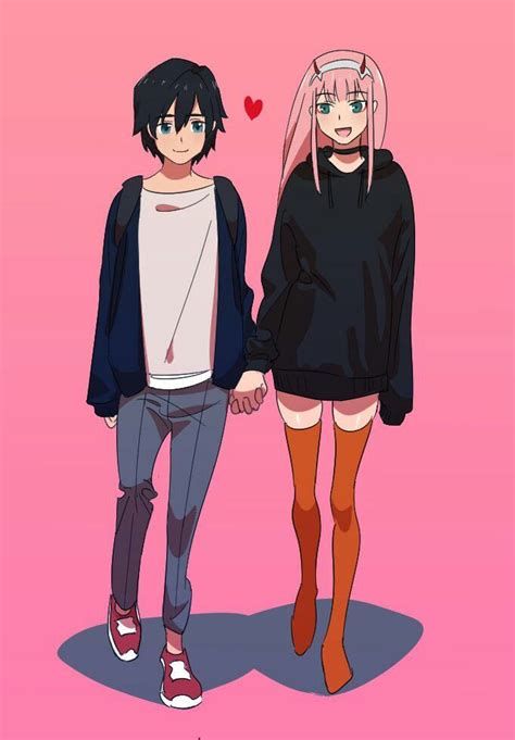 39 Zero Two And Hiro Matching Pfp  Anime Girl Wallpaper