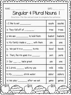 Click on noun or verb to check your guess. Fall Printables | Nouns first grade, Singular and plural nouns, Nouns and verbs