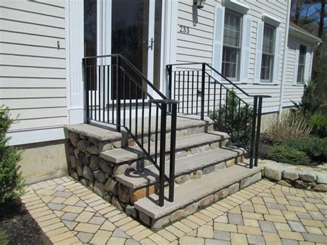 Check out our wrought iron railing selection for the very best in unique or custom, handmade pieces from our home improvement shops. Great Exterior Wrought Iron Stair Railings — Home ...
